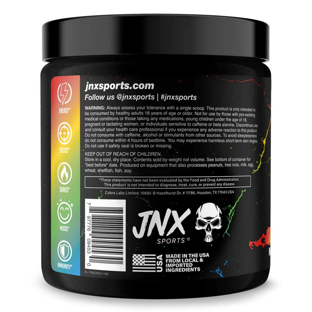 حلوى JNX SPORTS THE RIPPER FAT BURNER الحامضة 150 جم